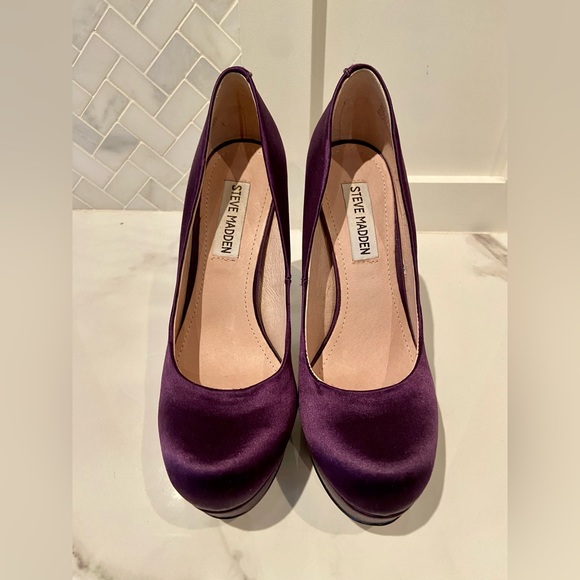 LAST CHANCE! Steve Madden Sky High Purple Platforms - Picture 4 of 11
